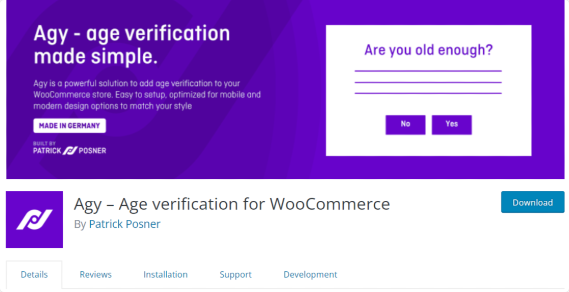 woocommerce 的 agy 年龄验证插件