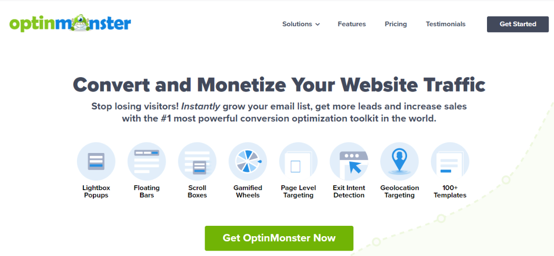 optinmonster per automatizzare le campagne e-mail di wordpress