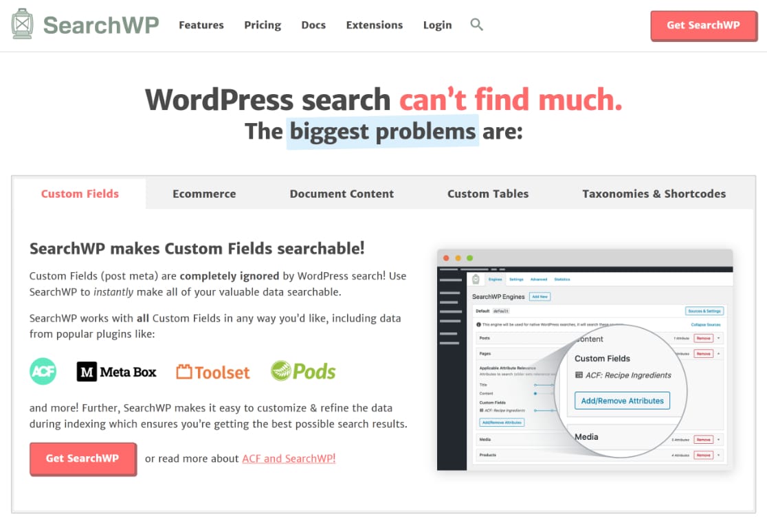 searchwp wordpress melhor plugin de pesquisa