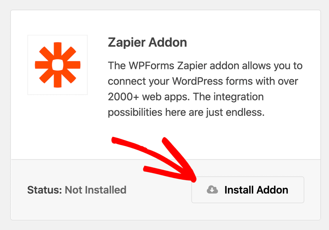 تثبيت الملحق Zapier