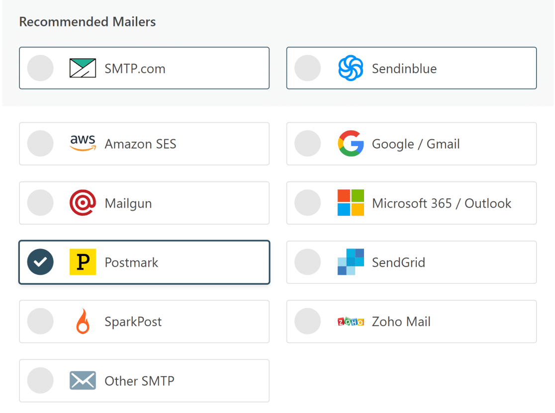 Posta damgası Mailer WP Posta SMTP