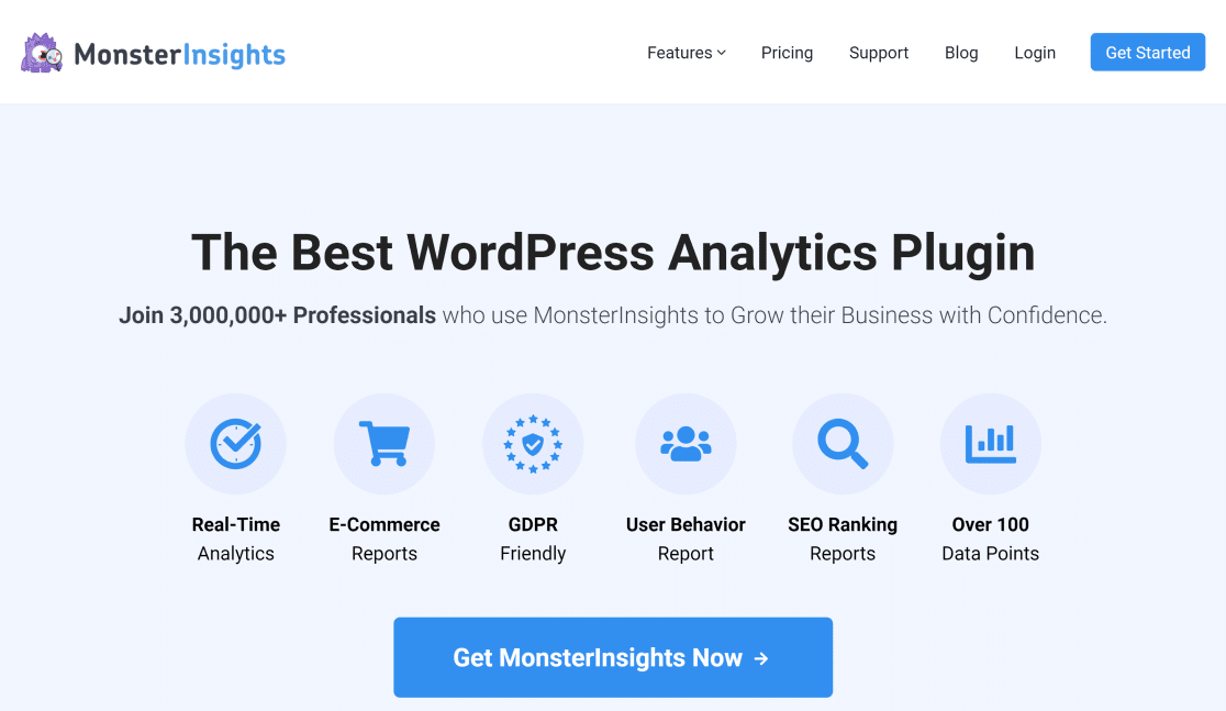 MonsterInsights pour l'analyse et le suivi du trafic