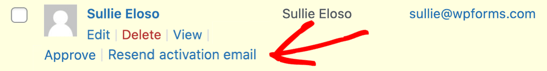 Benutzeraktivierungs-E-Mail erneut senden