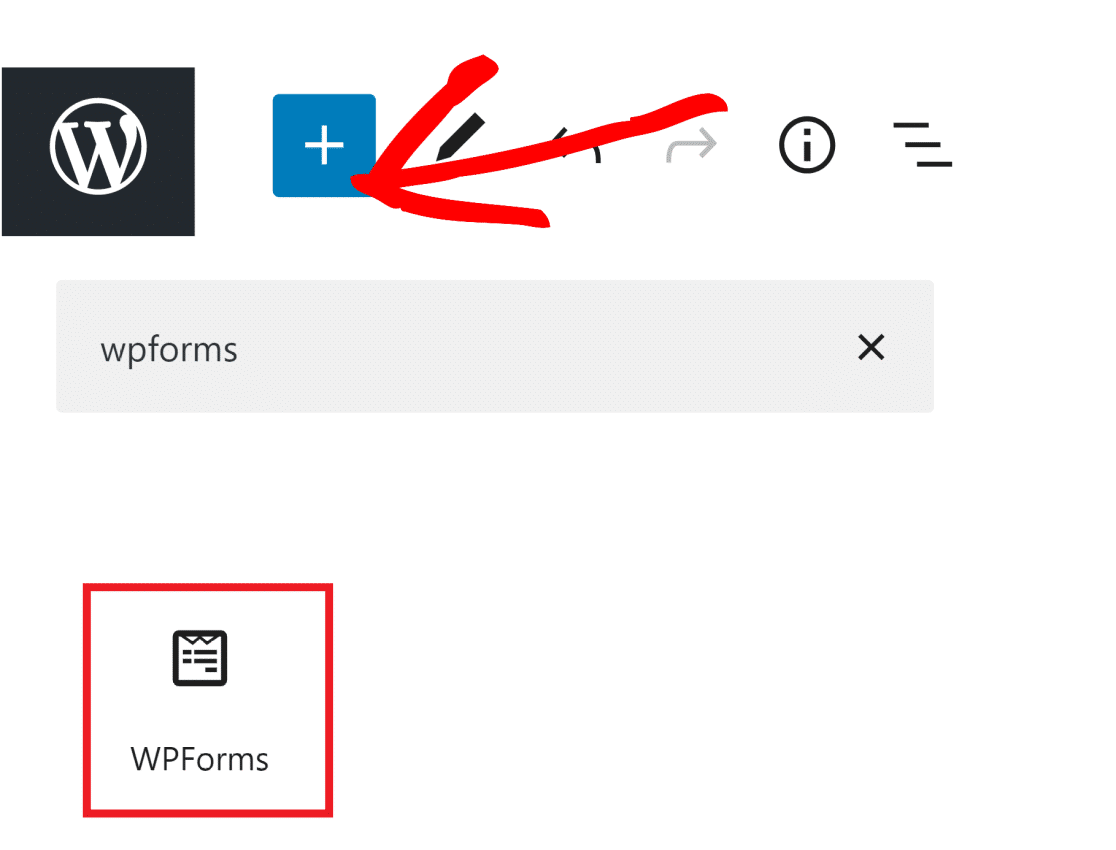 WPForms 위젯