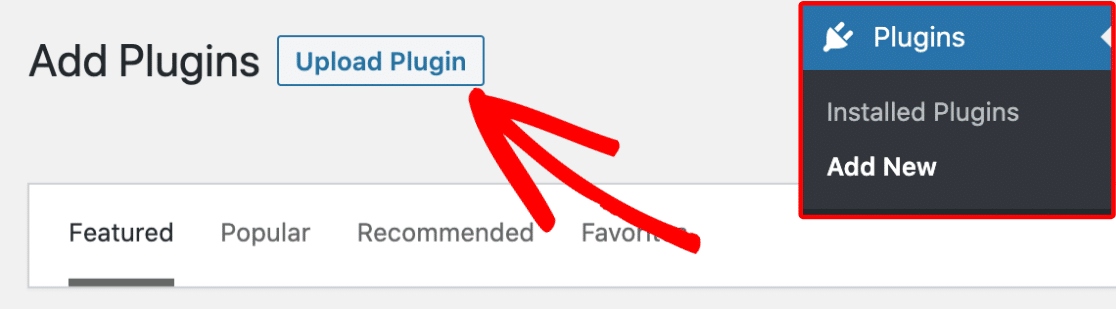 Unggah plugin