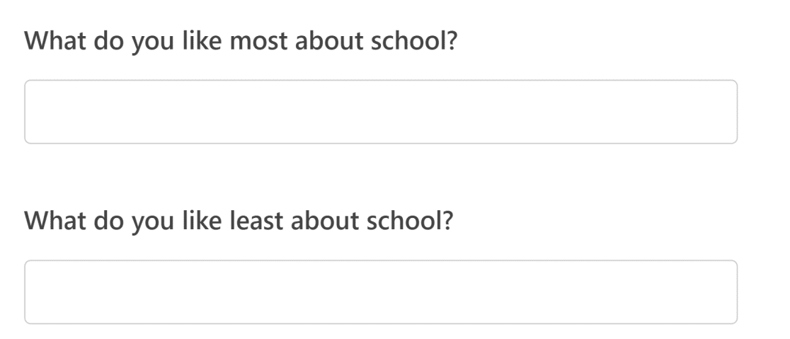 ¿Qué es lo que más y lo que menos te gusta de la escuela?