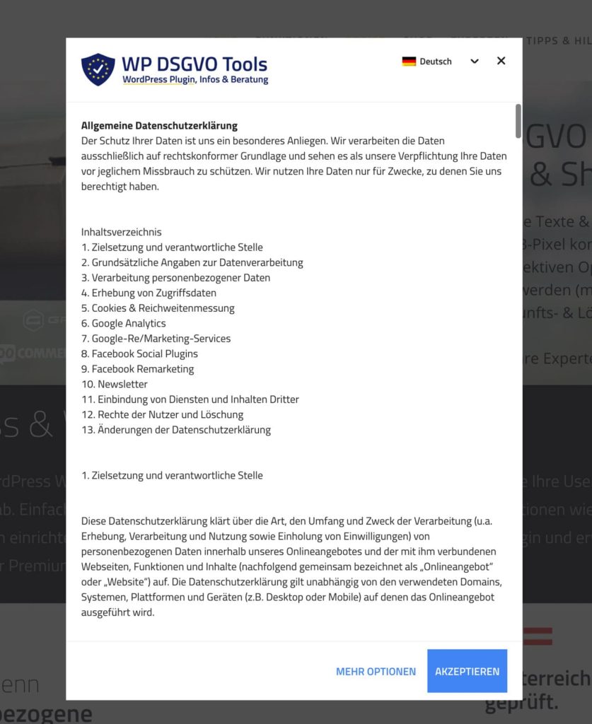 WP DSGVO-Tools (DSGVO)