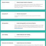 Google Analytics germanisierte Tracking-Einstellungen