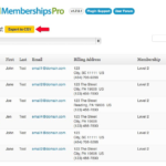 Lista de membros pagos Pro Memberships