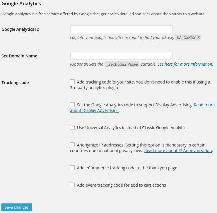 WooCommerce Integrazione con Google Analytics