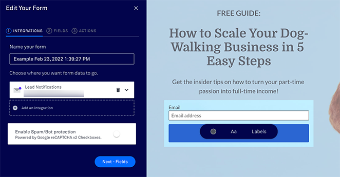 LeadPages form integrations