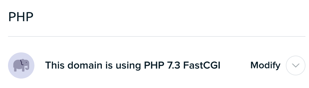 DreamHost'ta PHP sürümü