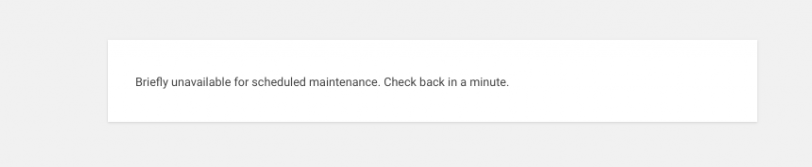 計劃維護消息暫時不可用