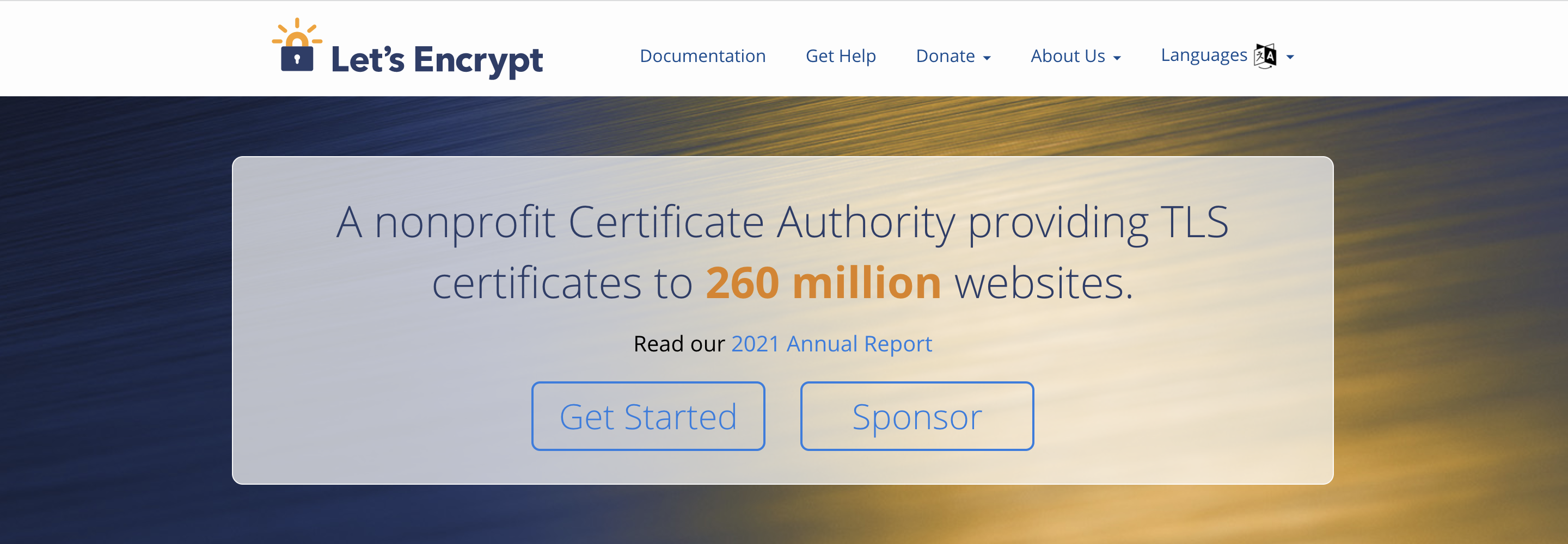 Let's Encrypt-Homepage