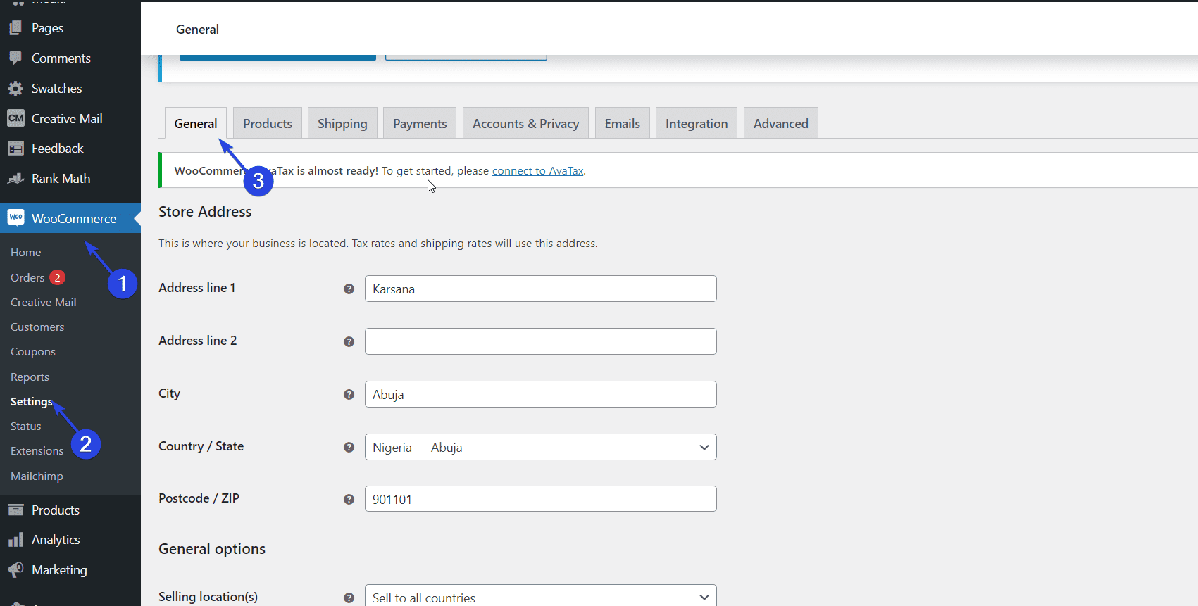 Configuración de WooCommerce: solucione el problema de la tasa de impuestos que no funciona