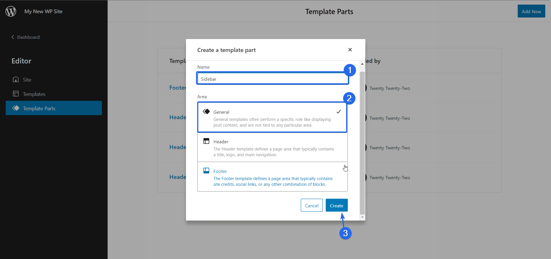 Introduzca el nombre de la plantilla