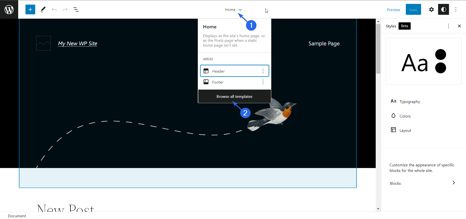 Jelajahi semua Template