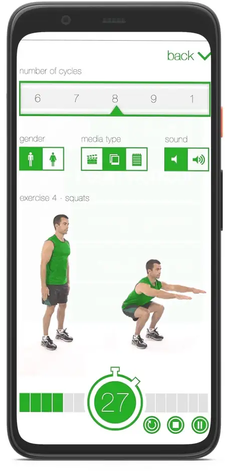 App di allenamento in 7 minuti