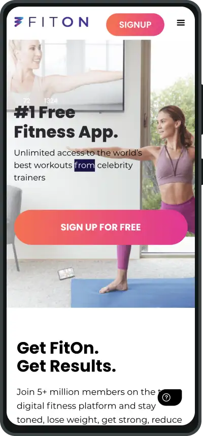 FitOn é um concorrente para os melhores aplicativos de fitness para dispositivos móveis