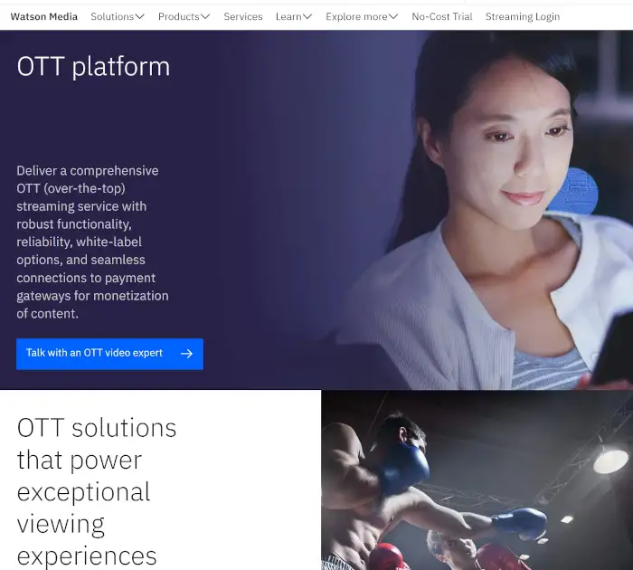 Platform OTT terbaik: IBM Watson