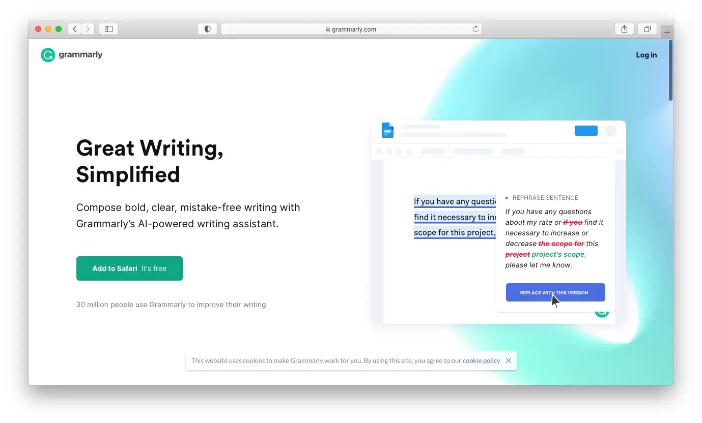 Grammarly adalah aplikasi penting untuk pekerja lepas