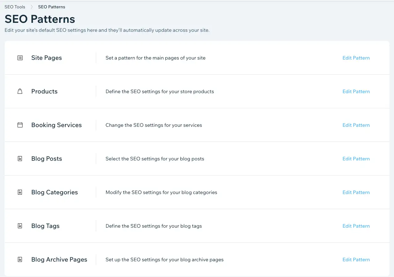 Wix vs WordPress for SEOは競争ではありませんが、WixにはSEOパターンのような革新があります。