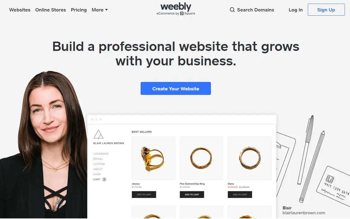 Weebly-Homepage