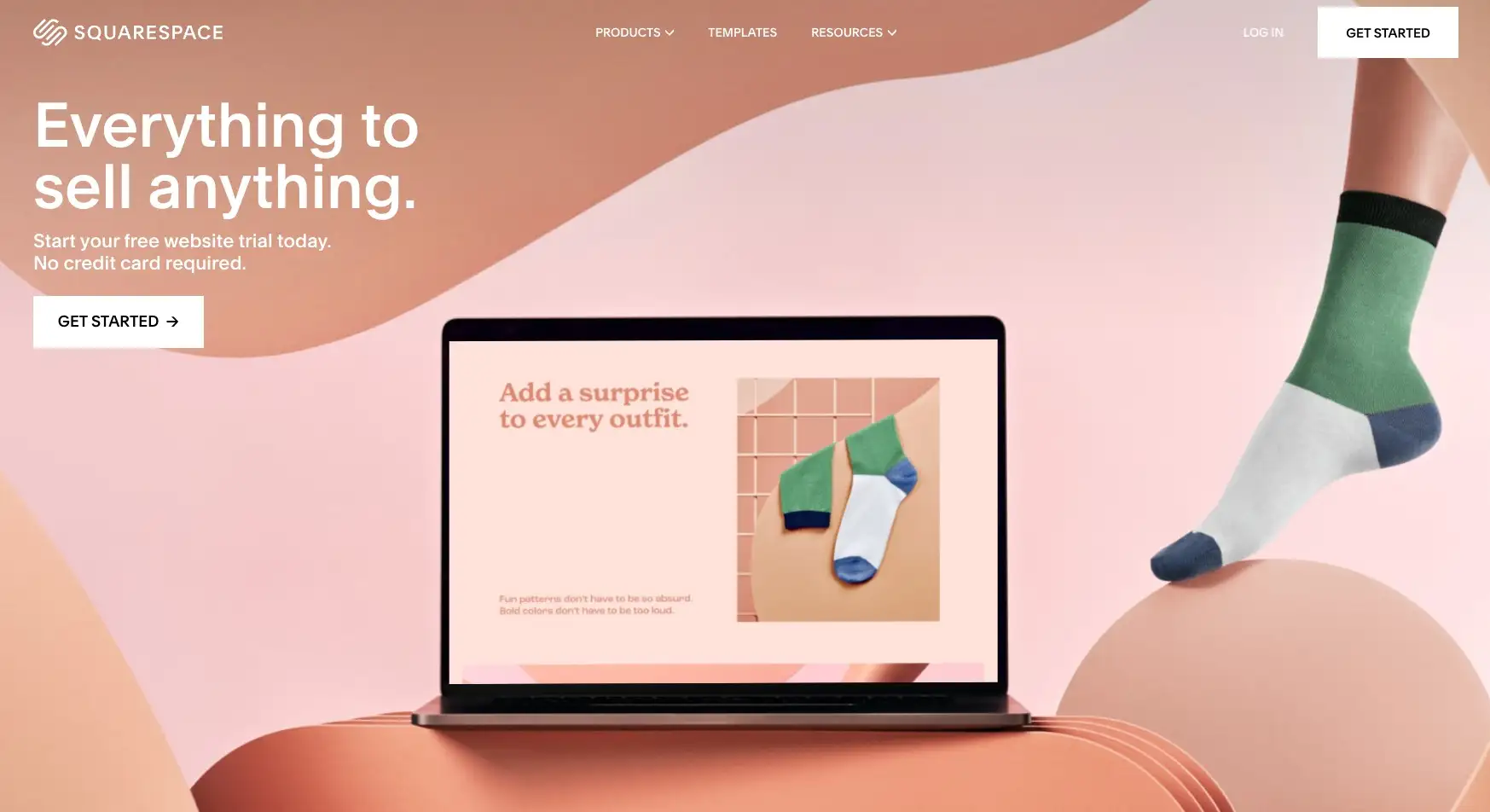 Der Squarespace-Website-Builder.