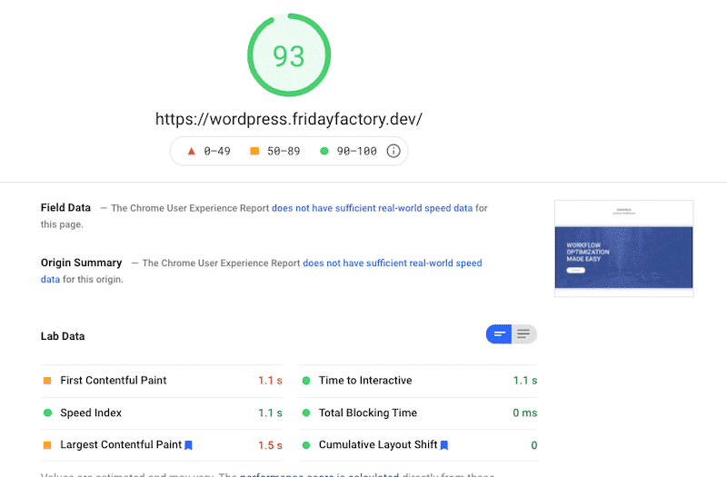 Noii mei KPI-uri cu Elementor și WP Rocket - Sursa: PSI