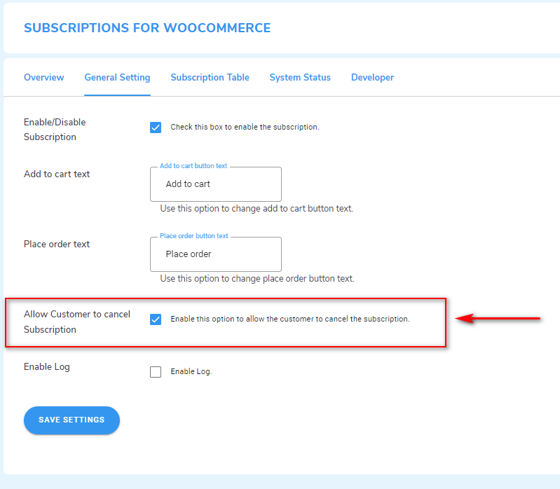 aggiungi il prodotto in abbonamento woocommerce - annulla gli abbonamenti