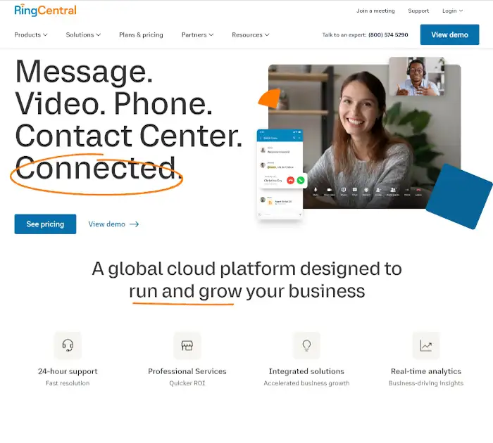 Melhores serviços de teleconferência: RingCentral