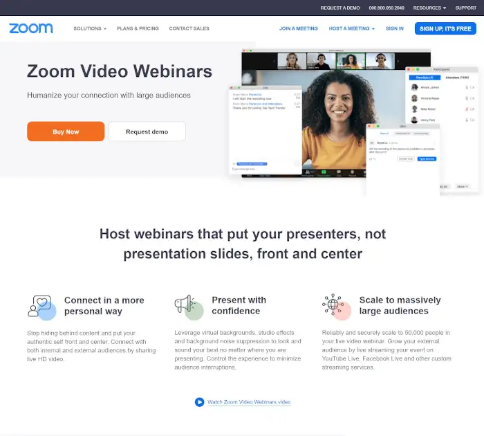 أفضل خدمات المكالمات الجماعية: Zoom