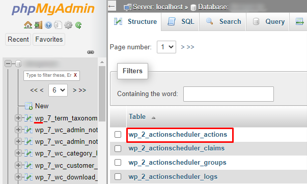 删除woocommerce订单phpmyadmin