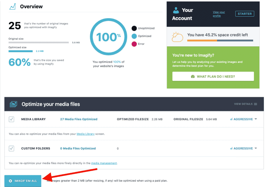 Imagine - Optimización masiva