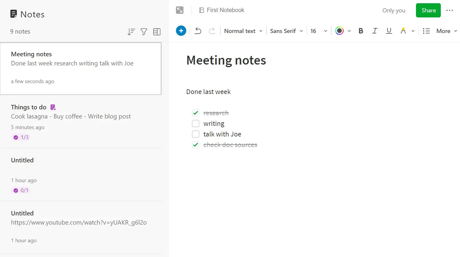 Evernote vs. Notion: Notizen machen