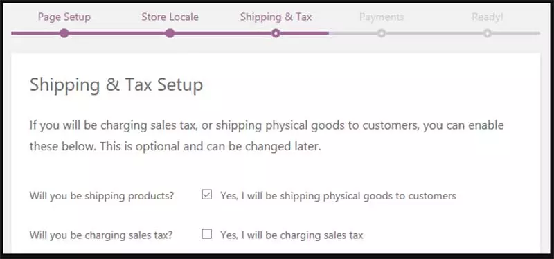 Taxe d'expédition et de vente WooCommerce