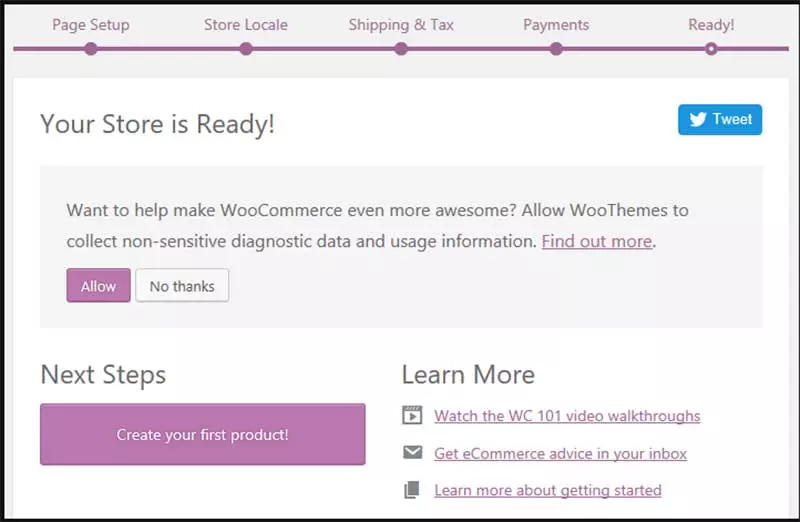 Halaman toko terakhir WooCommerce