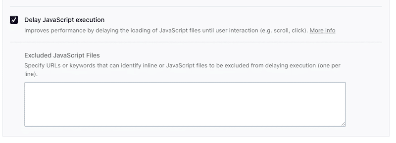 Scheda Ottimizzazione file - Delay JS