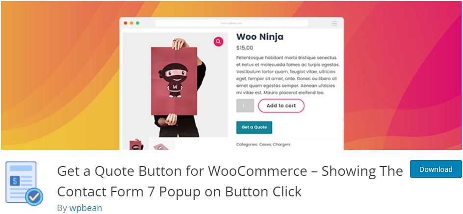 получить расценки для woocommerce добавить кнопку woocommerce запросить расценки