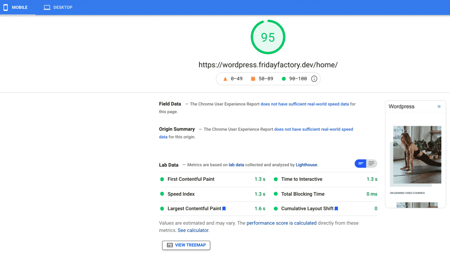 PSI - Score vert après optimisation des images