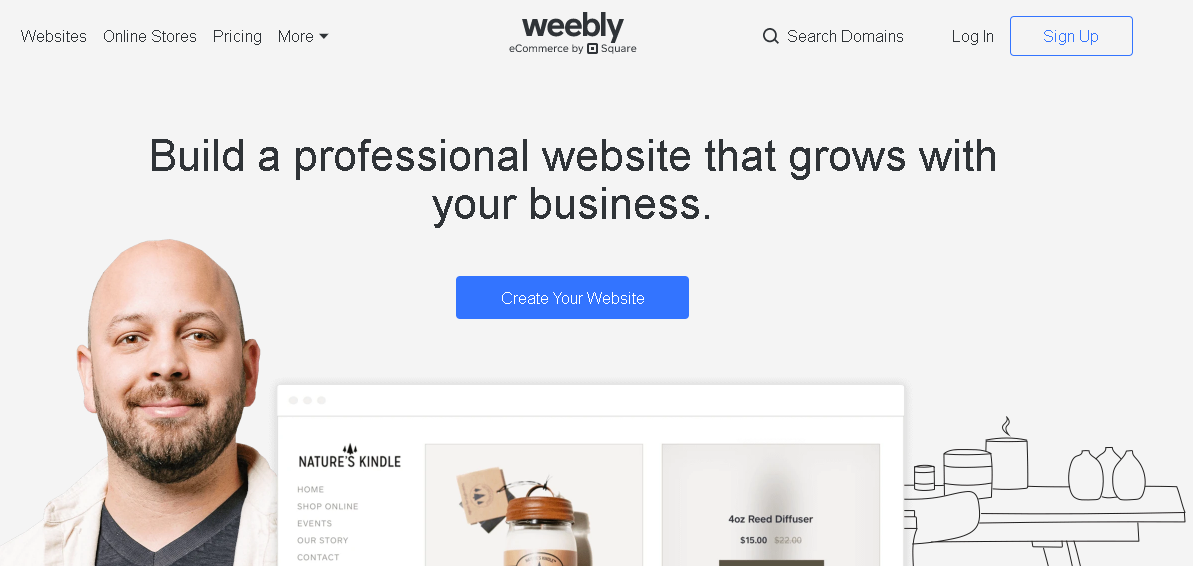 weebly- software de gestionare a conținutului