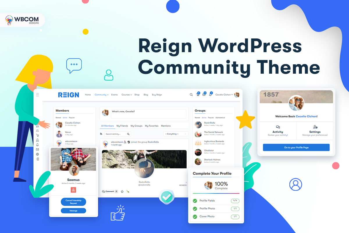 Motyw WordPress Reign