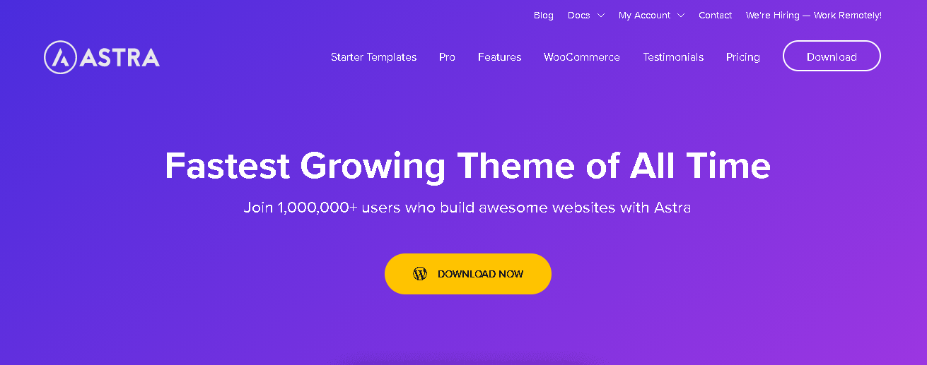 Astra : thèmes de commerce électronique WordPress gratuits