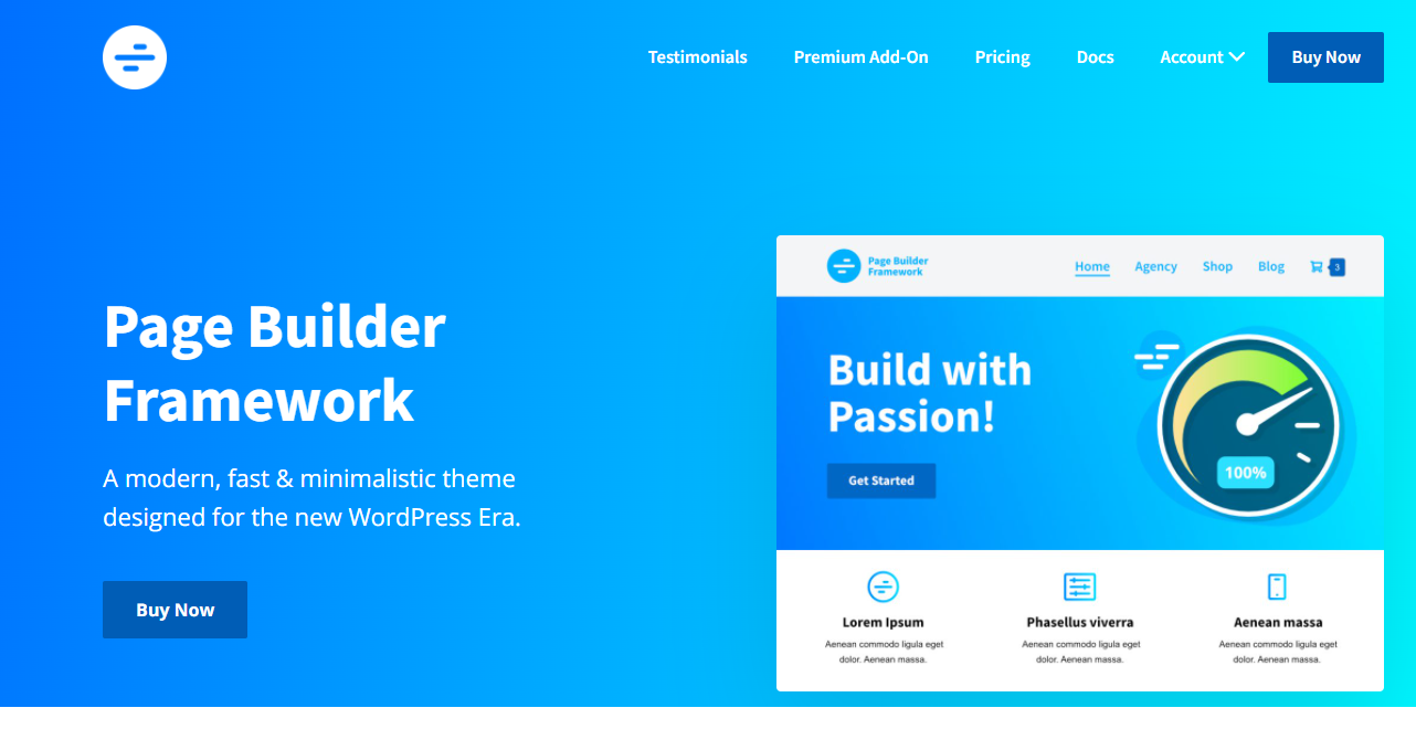 Page Builder Framework: قوالب ووردبريس للتجارة الإلكترونية المجانية