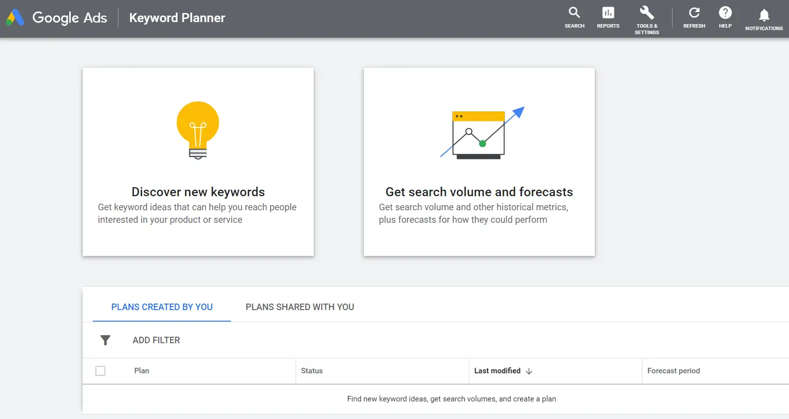 يعد Google Keyword Planner أداة مفيدة للعثور على مصطلحات البحث ذات الصلة لاستراتيجية التسويق التابعة لك.