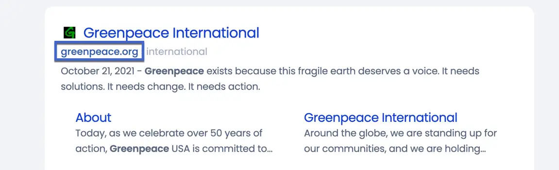 Greenpeace - .com مقابل .net vs .org