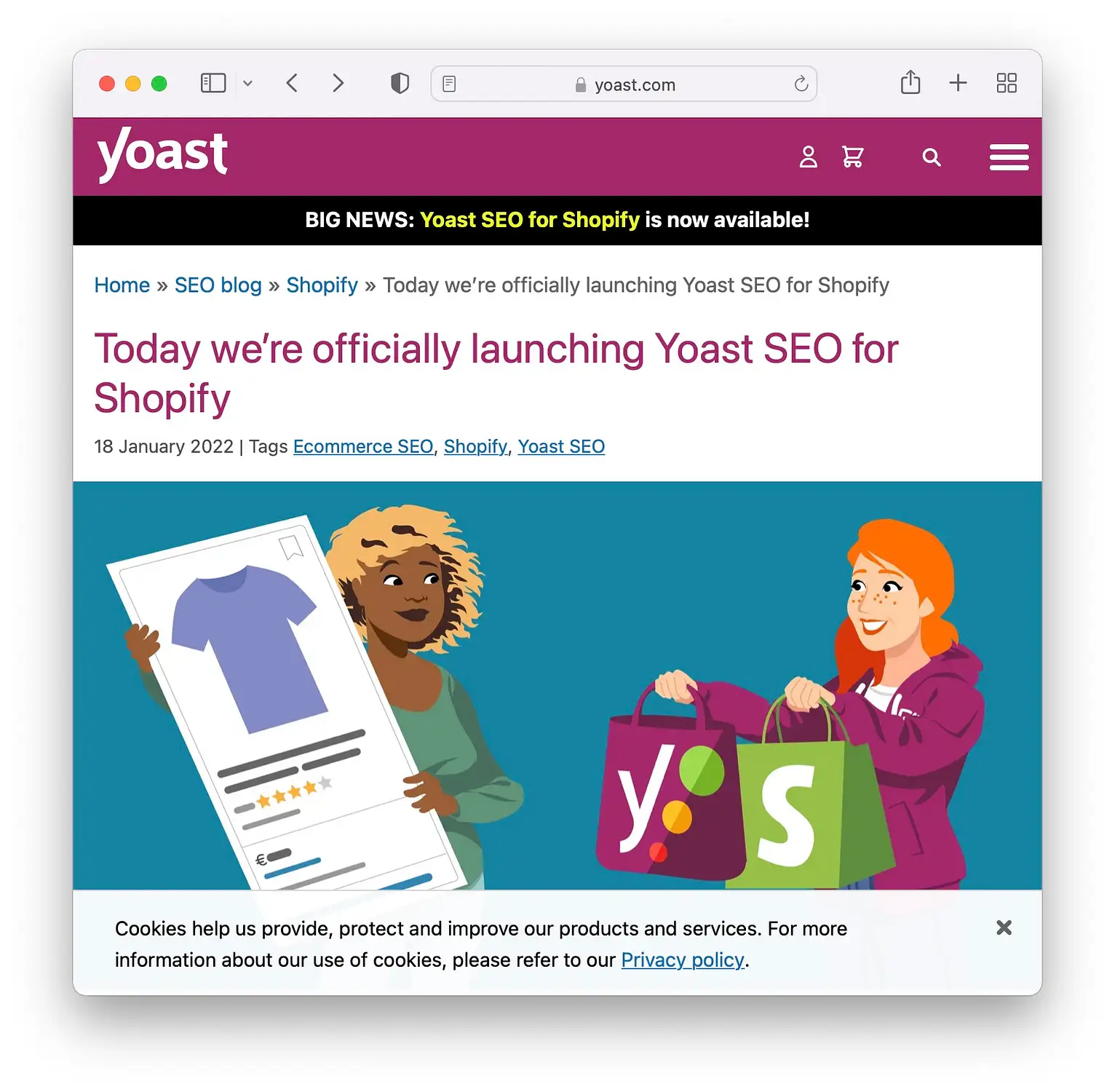 ShopifyのYoast