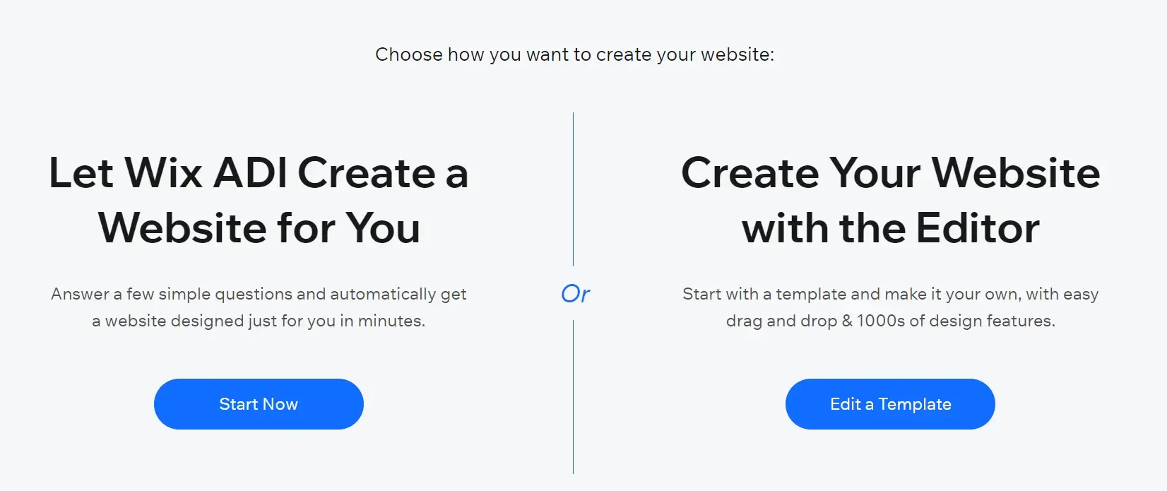 Revisão do Wix: Wix ADI vs Editor Wix