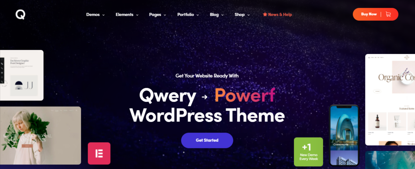 Qwery - Los mejores temas premium de WordPress