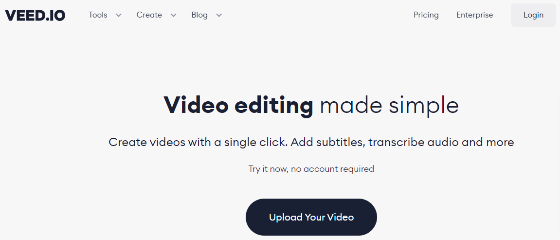 VEED.IO- Instrumente de generare a subtitrarilor